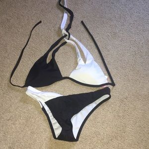 VS black and white bikini